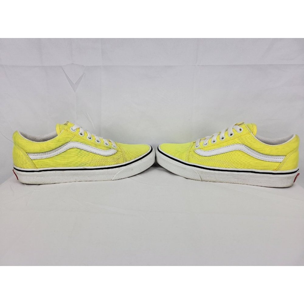 Vans Old Skool Shoes Sneakers Womens Size 6 Neon Highlighter Yellow White 508731 - Picture 9 of 12